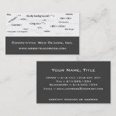 Carte de visite : : Le HTML codent la conception (Devant / Derrière)