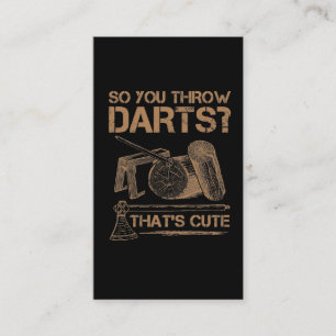 Carte De Visite Le Humour de la bûcheronnerie de Lumberjack Ax