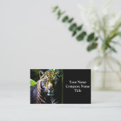 Carte De Visite Le Jaguar - Prédateur de la jungle de feu (Debout devant)