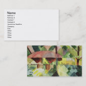 Carte De Visite Le jardin, 1914 (la semaine sur le papier) (Devant / Derrière)