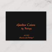 Carte De Visite Le jardin colore l'ATC (Dos)