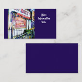 Carte De Visite Le jardin de la sagesse de l'East Village (Devant / Derrière)