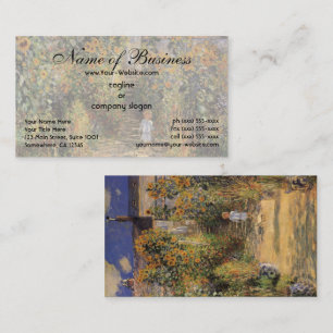 Carte De Visite Le Jardin de l'artiste à Vétheuil de Claude Monet