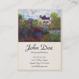 Carte De Visite Le jardin de Monet à Argenteuil Claude Monet