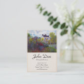 Carte De Visite Le jardin de Monet à Argenteuil Claude Monet (Debout devant)