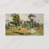 Carte De Visite Le jardin de terrasse, abbaye de Woburn (Dos)