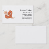 Carte De Visite Le jardin du gramme · Ver rouge (Devant / Derrière)