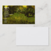 Carte De Visite Le jardin du poète Van Gogh Art (Devant / Derrière)