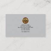 Carte De Visite Le jaune élégant simple d'électricien câble (Dos)