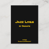 Carte De Visite Le jazz vit ATC (Dos)