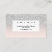 Carte De Visite Le jet bronze des parties scintillantes d'argent (Dos)