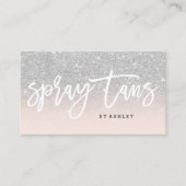 Carte De Visite Le jet bronze des parties scintillantes d'argent (Devant)