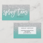 Carte De Visite Le jet bronze la sarcelle d'hiver de lumière de (Devant / Derrière)