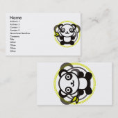 Carte De Visite Le jouet bourré du panda (Devant / Derrière)