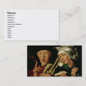 Carte De Visite Le joueur de cornemuse (Devant / Derrière)