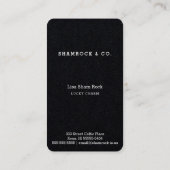 Carte De Visite Le jour de noeud de style de vert de St Patrick (Dos)