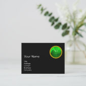 CARTE DE VISITE LE JOUR DE SAINT PATRICK CAT WITH GREEN IRISH (Debout devant)