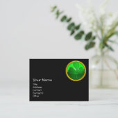 CARTE DE VISITE LE JOUR DE SAINT PATRICK CAT WITH GREEN IRISH (Debout devant)