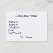 CARTE DE VISITE LE LAC (Dos)