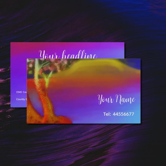 Carte De Visite Le lac Balaton de nuit