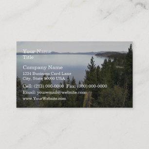 Carte De Visite Le lac Tahoe avec ses pins