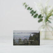 Carte De Visite Le lac Tahoe avec ses pins (Debout devant)