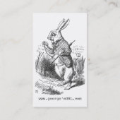 Carte De Visite Le lapin blanc (Dos)