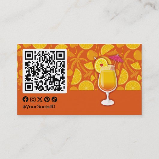 Carte De Visite Le lever du soleil de Tequila (Dos)