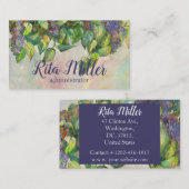 Carte De Visite Le lilas est une source violette (Devant / Derrière)