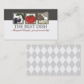 Carte De Visite le linoléum a coupé des affaires italiennes de (Devant / Derrière)