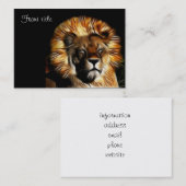 Carte De Visite Le lion dort (Devant / Derrière)