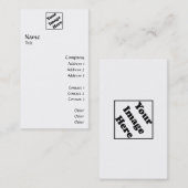 Carte De Visite Le logo vertical lissent 2 (Devant / Derrière)