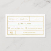 Carte De Visite Le luxe rougissent arc élégant de points de (Dos)