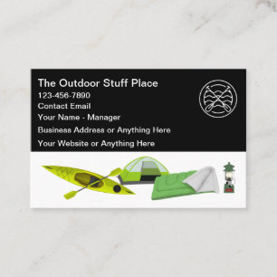 Carte De Visite Le magasin de camping Outdoor Supply