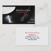 Carte De Visite Le magasin record de Rick (Devant / Derrière)
