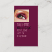 Carte De Visite Le magenta foncé observe le maquilleur (Dos)
