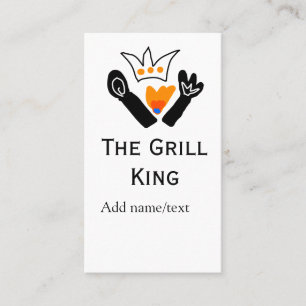 Carte De Visite Le maître grill ajoute le nom de la cuisine de tex