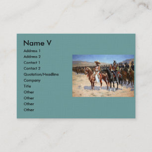 Carte De Visite Le major mexicain de Frederic Remington (1889)