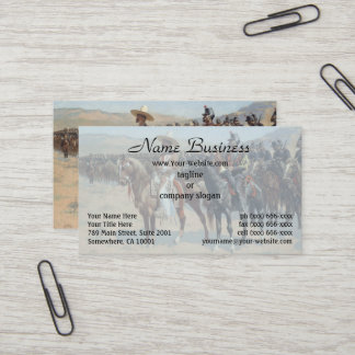Carte De Visite Le major mexicain par Frederic Remington