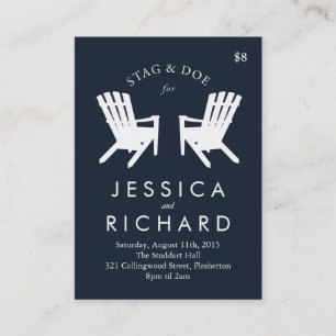 Carte De Visite Le mâle et la daine de chaise de Muskoka