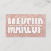 Carte De Visite Le maquilleur a coupé les parties scintillantes (Dos)