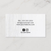 Carte De Visite Le maquilleur d'Esthetician fouette le salon de (Dos)