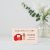 Carte De Visite Le marché agricole (Debout devant)