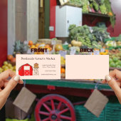 Carte De Visite Le marché agricole