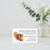 Carte De Visite Le marché des fruits et légumes de Cornucopia (Debout devant)