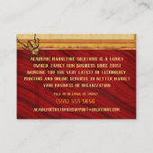 Carte De Visite Le marché égyptien 3D de la publicité optique (Dos)