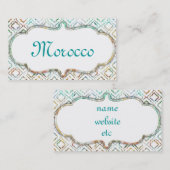 Carte De Visite Le Maroc propre (Devant / Derrière)