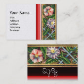 CARTE DE VISITE LE MATIN MONOGRAMME DE LA GLOIRE PAPIER BLANC PEAR (Devant / Derrière)