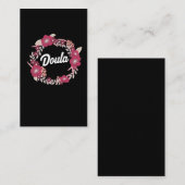 Carte De Visite Le meilleur bébé floral de naissance de cadeau (Devant / Derrière)