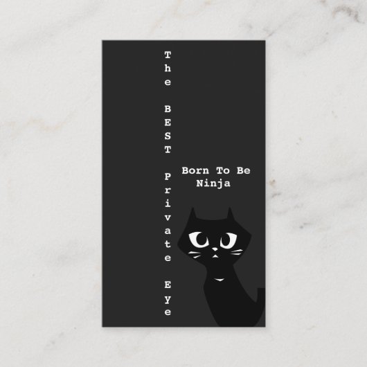 Carte De Visite Le meilleur détective privé Ninja (Devant)